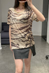 BASERANGE Classic Bamboo Fiber Bamboo Cotton Loose T-shirt Series Collection Round Neck Bottoming Shirt France BAS-TOLO-BL-000-HUWEN Tiger Stripe 24 New Upgrade